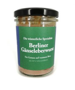 Original Berliner Gänseleberwurst 175g Glas