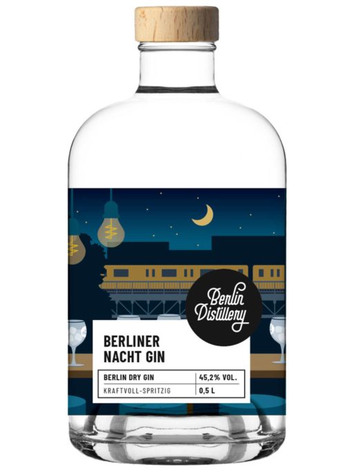 Berliner Nacht Gin von Berlin Distillery 0,05l