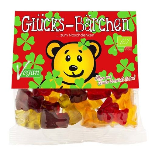 mind sweets Berlin Bärchen „Glücks-Bärchen - Kleeblatt” BIO